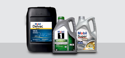 Mobil Delvac, Mobil 1 ve Mobil Super ürünleri yan yana dizildi