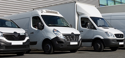 white-vans-parked